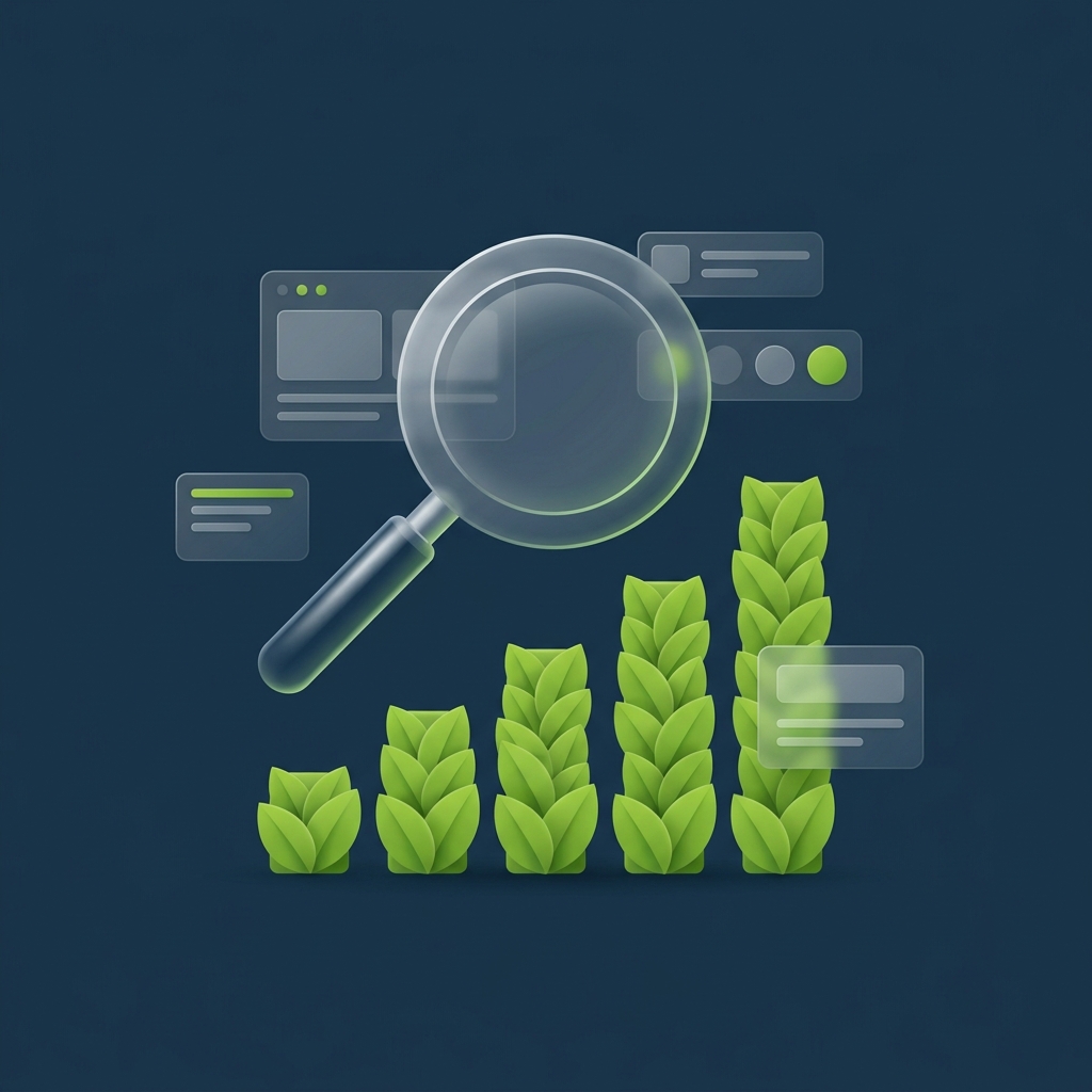 Search visibility and SEO growth illustration